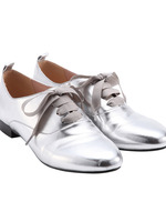 メタリックオックスフォードシューズ