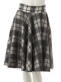 【ECURY】チェックチュールフレアミディスカート