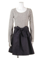 【girly】ニットソーリボンOP