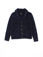 【メンズ】ケーブルMIXショールカーデ