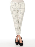 チェックパンツ