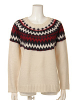 ノルディック柄ニット