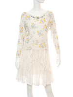 ラディアントローズプリントニット