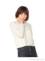 ビジュー付きプルオーバー