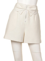 リボン風ハイウエストショーパン