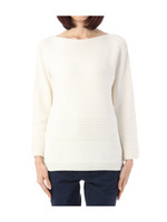 ボーダーパターンチュニックニット