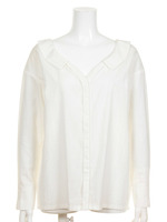 袖タックシンプルシャツ