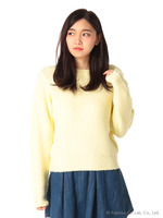 ∞肩透けミックスプルオーバー