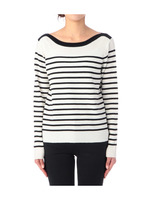 パネルボーダーニットプルオーバー