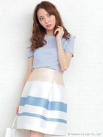 ボーダータックスカート