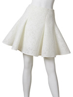 ボリュームレースミニフレアスカート