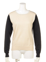袖バイカラーニットP／O