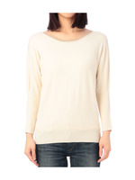 配色ドルマンスリーブニット