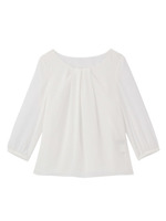 デシン縦ドレープブラウス