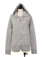 綿麻杢裏毛　フードパーカー