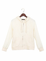 Fレース異素材ZIP／パーカー