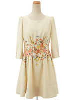 Oテンシャフラワーワンピ