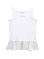 ペプラムフリルタンクトップ