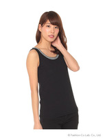 ラメテープ付タンクトップ