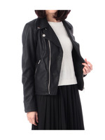 レザー調ライダージャケット