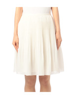ナチュラルサテンプリーツスカート
