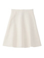 [L]ミラノリブAラインフレアースカート