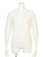 5分袖ニットプルオーバー