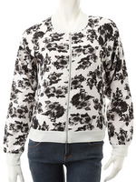 【ECURY】モノトーンフラワーブルゾン