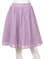 【mystic】アイレットレースフレアスカート