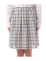 チェック柄ミディ丈ギャザースカート