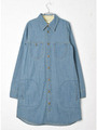 デニムシャツワンピ