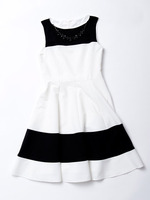 バイカラーワンピ