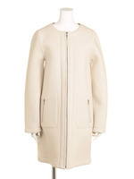 リバーシブルノーカラーコート