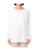 レース切り替えラグランスリーブカットソー