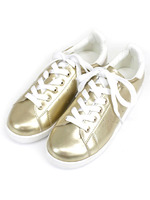 メタリックローカットスニーカー