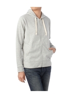 ラメ裏毛ジップパーカ