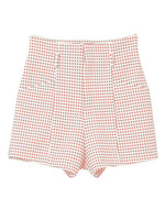 チェックハイウエストショートPT