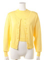 2ピースレイヤーカーデ＆TOPセット/イエロー