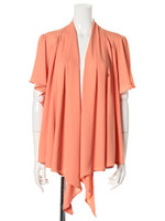 3WAY半袖フレアカーディガン/オレンジ