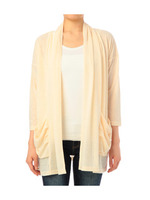 7分袖ロングカーディガン/オフホワイト(003)