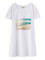 S/S DOLLY TOP SEA/WHITE