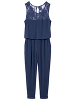 SALON by PJ/レースオールインワン/ヘザーグレー