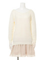 SLOUCHY　KNIT　SE/ホワイト
