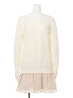 SLOUCHY　KNIT　SE/ホワイト