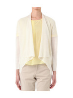 [L]レーヨン混ブライトカーディガン/ホワイト(401)