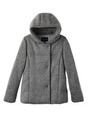 [L]中綿入りジャージショートコート/グレー系(912)