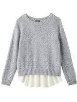 [S]タンクインナーつきニットプルオーバー/グレー系(412)