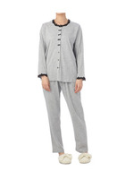 narue(ナルエー) ローズティアラ 上下ナイティ/ライトグレー(011)