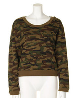 【2ndline】カモフラ裏毛スエットトップスCL−0514／GL−3762　/GY