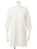 【BED＆BREAKFAST】Standard　Ultra　Soft　Cotton　V−neck　Dress/GRAY